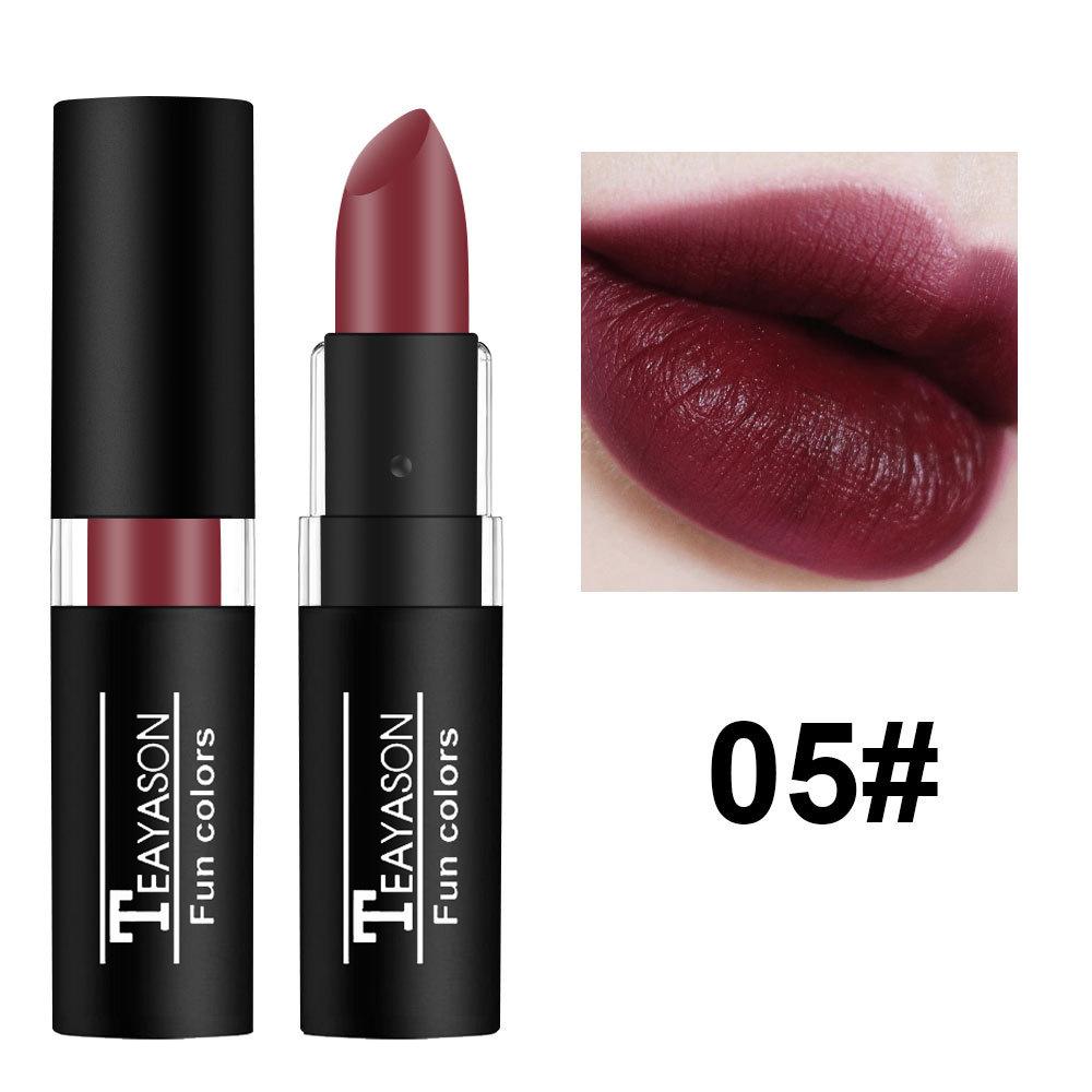 Dunkler Lippenstift, Matter Lippenstift, Halloween Lippenstift, Gothic Lippenstift, Schwarz, Lila, Grün, Weiß, Nude 5 leuchtend rote