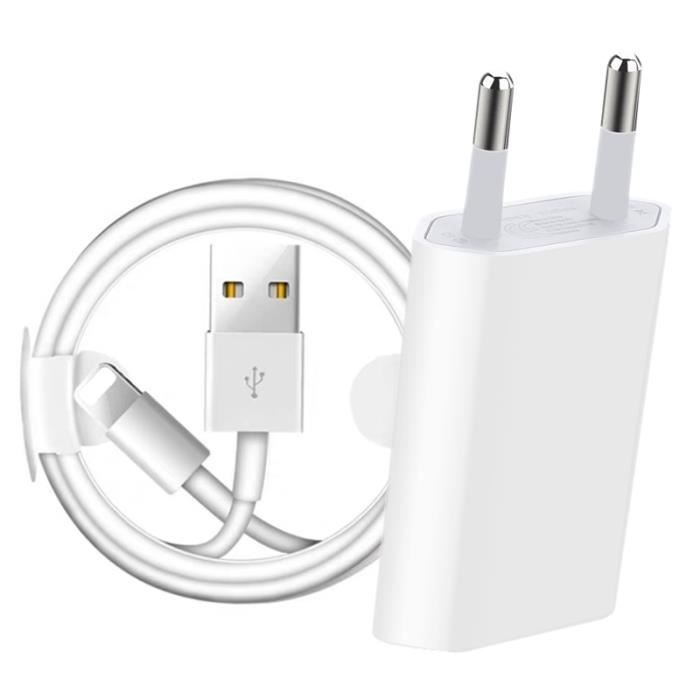 Telefonkabel,USB-Ladekabel-Set EU-Stecker für iPhone 6 6S 7 8 Plus X XR XS 11 12 13 Pro Max,Kabel - Ladegerät und 3m Kabel