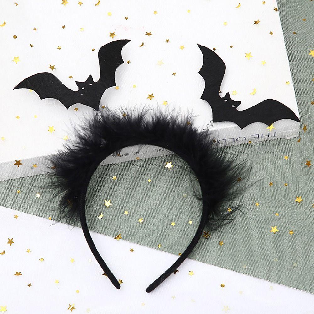 Haar-Accessoire Halloween Kopf Hoop Schwarz Cosplay Kostüm Requisiten Halloween Fledermaus Stirnband für Party
