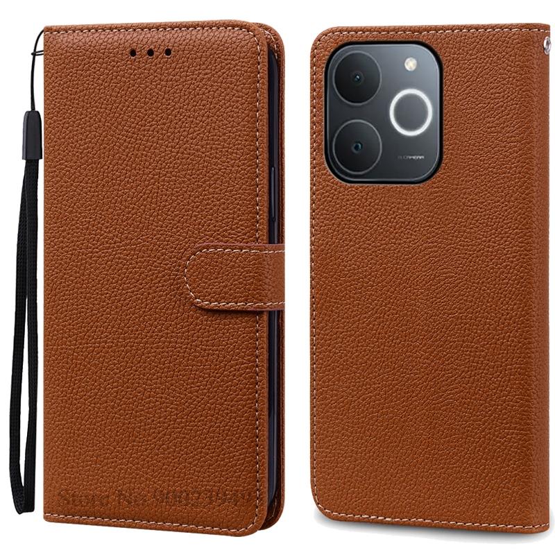 Für Realme Note 70 Hülle Realme Note 70T Hülle Brieftasche Flip Leder Handyhülle Für Realme Note 70T Hülle Note70 Hülle Coque Fundas Note 70 (Note 70T) braun