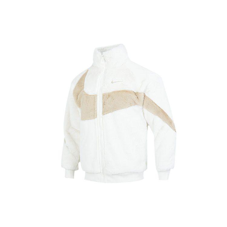 Nike NSW Swoosh Kunstfell Warme Jacke Herren Jacken Weiß FB7664-133 M