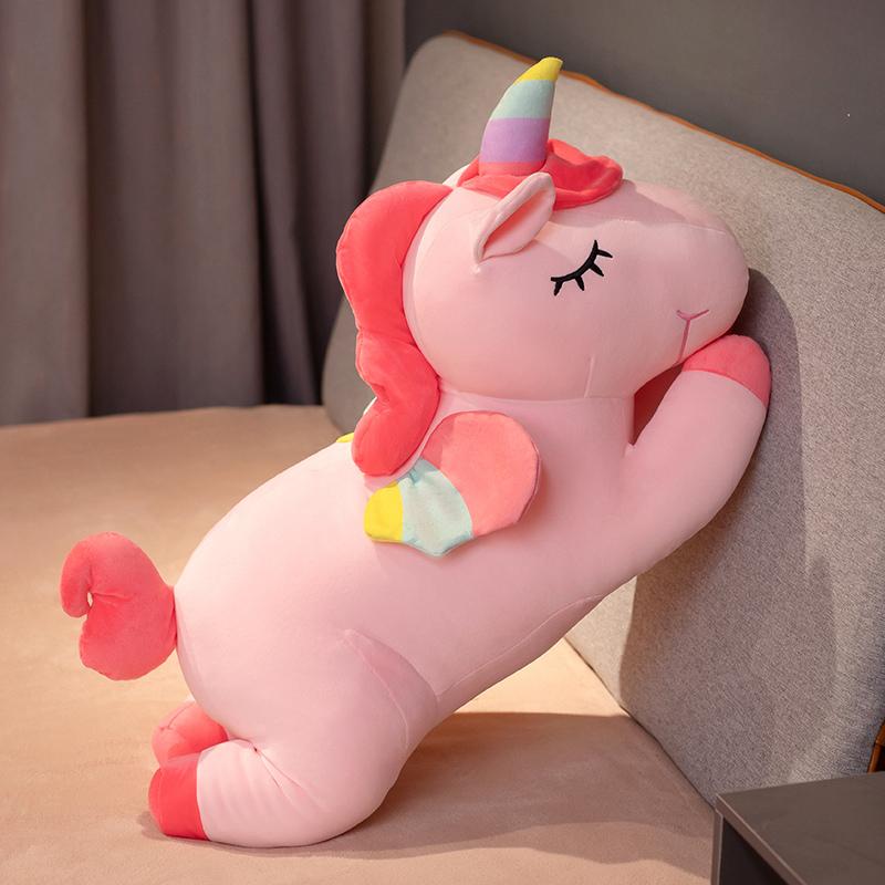 Süßes Riesiges Einhorn Plüschtier Kawaii verträumtes Einhorn Puppe Kissen Einhorn Pony Tier Pferd Spielzeug Kinder Mädchen Geburtstagsgeschenke 30cm