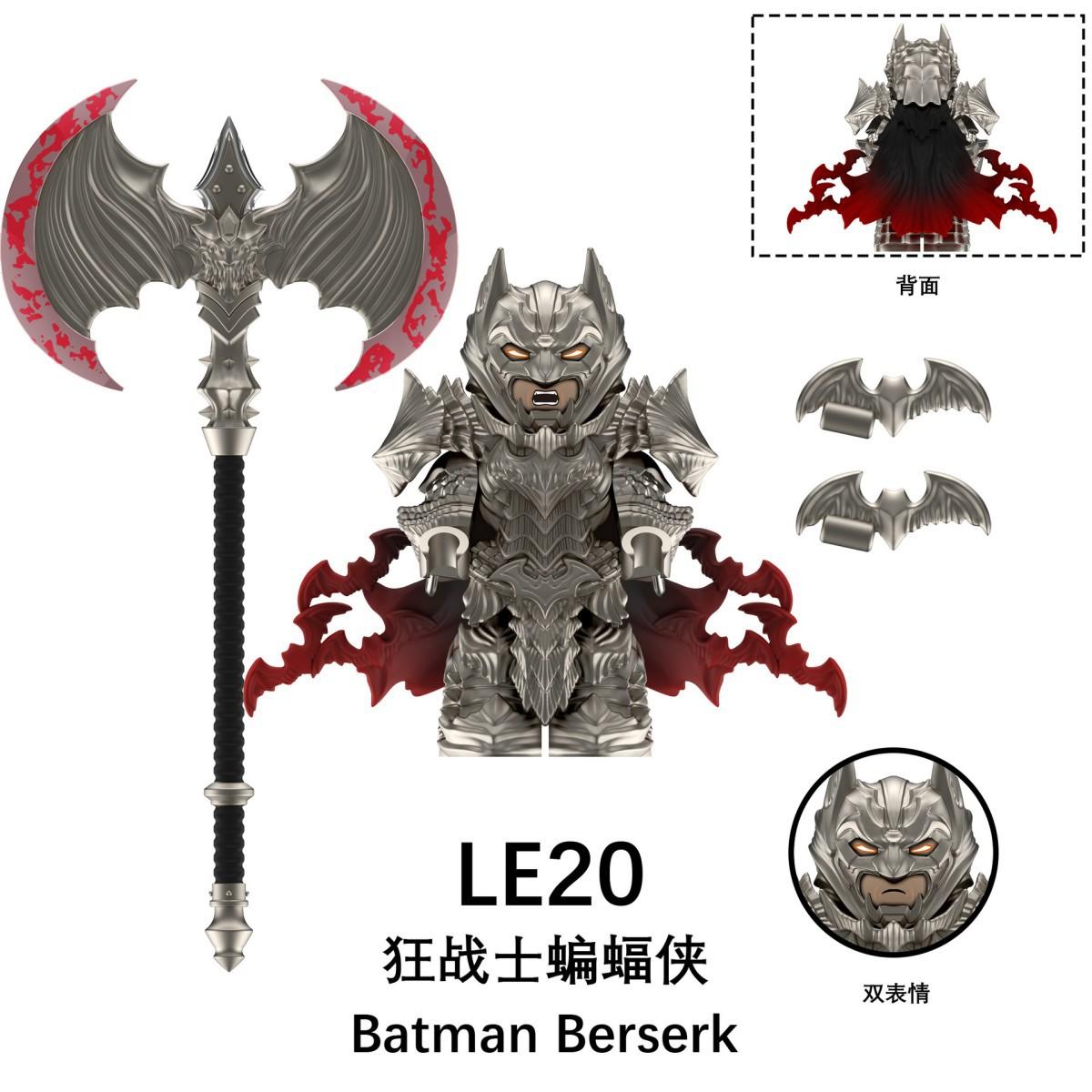 Klassischer Filmcharakter Held Fledermaus Berserk Kinder Spielzeug zum Zusammenbauen Bausteine Sammlung Weihnachtsgeschenke
