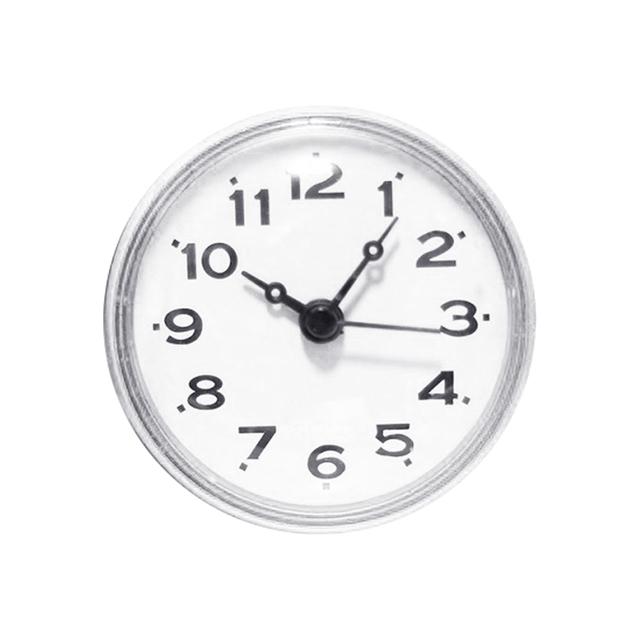 Geruchlose wasserdichte Badezimmeruhr Elektronische Wanduhr fürs Badezimmer Antibeschlag-Küchenuhr mit Saugnapf Wanduhr weiß