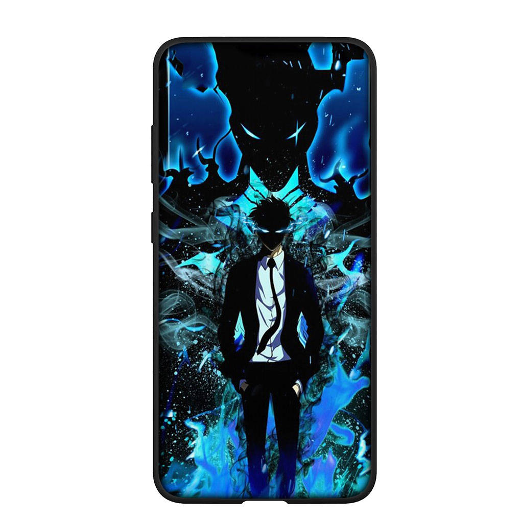 Handyhülle für Samsung Galaxy S24 S23 iPhone 15 14 Xiaomi Redmi Note 13 12 11 8 10 9 Pro Max X XR OPPO Huawei Solo Leveling Anime Sung Jin woo Cover for Samsung Galaxy S24 Plus