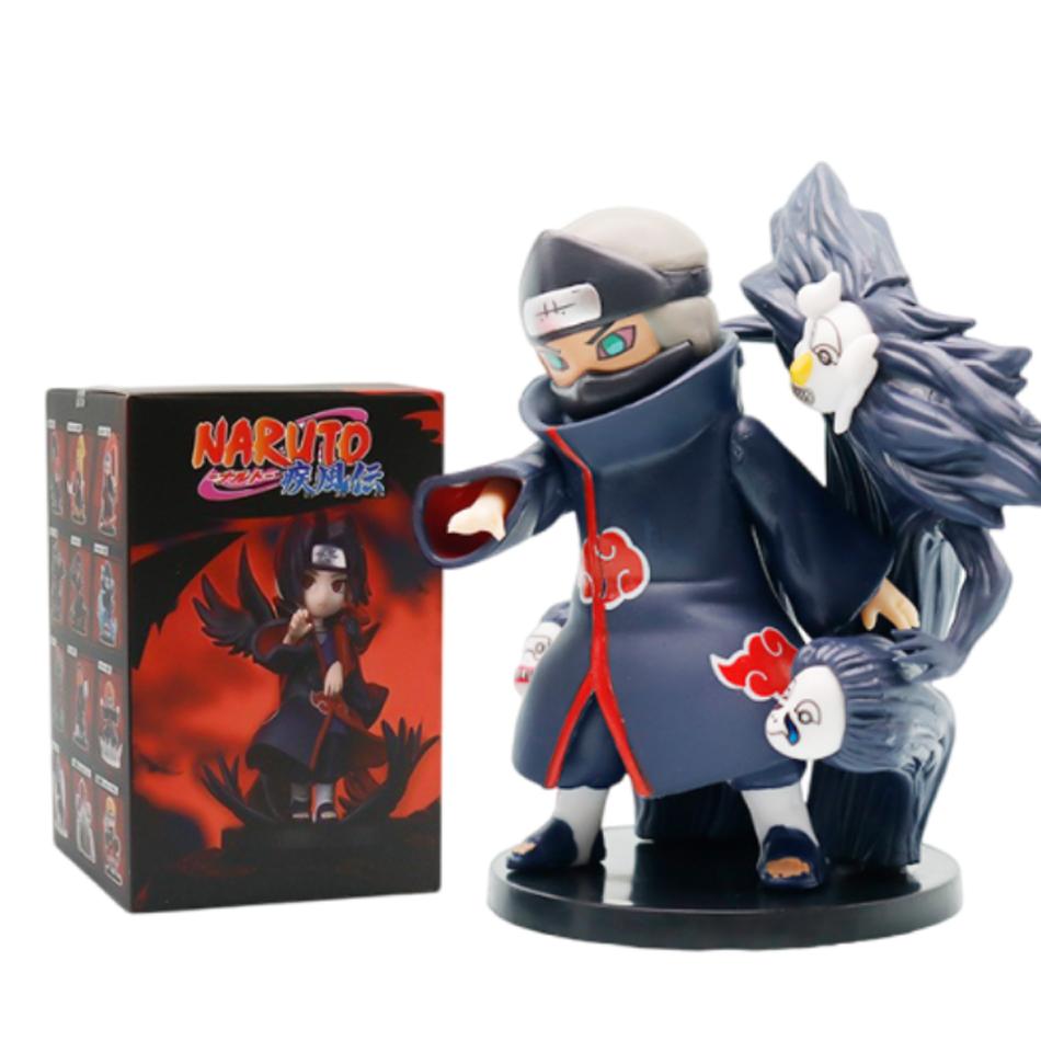 12 Stück Anime Naruto Shippuden Akatsuki Arc Serie Blind Box Figuren Spielzeug Mystery Box Überraschungsornament Weihnachten Halloween Geschenke black