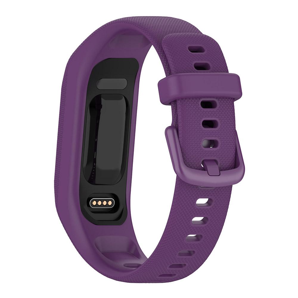 Silikon-Uhrenarmband für Garmin Vivosmart 5 Armband Sport-Uhrenarmband Weiches Armband Ersatzarmband Garmin Vivosmart5 Armband Garmin Vivosmart 5 violett
