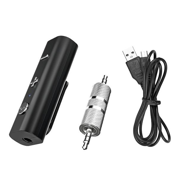 Essager Bluetooth Adapter 5,0 Drahtlose Bluetooth Empfänger Für 3,5mm Jack Kopfhörer Aux Bluetooth Sender Audio Für Kopfhörer Bluetooth v5.0 schwarz