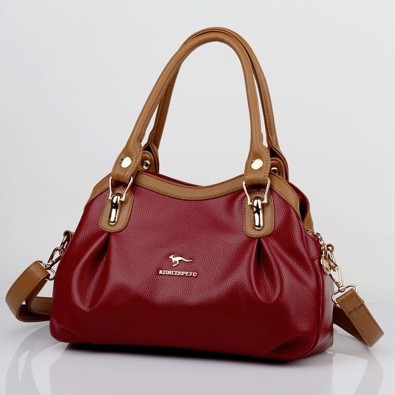 Mode Frauen Taschen Luxus Totes Tasche Rindsleder Schulter Handtaschen dame Tasche Große Kapazität Shopper Handtasche brown