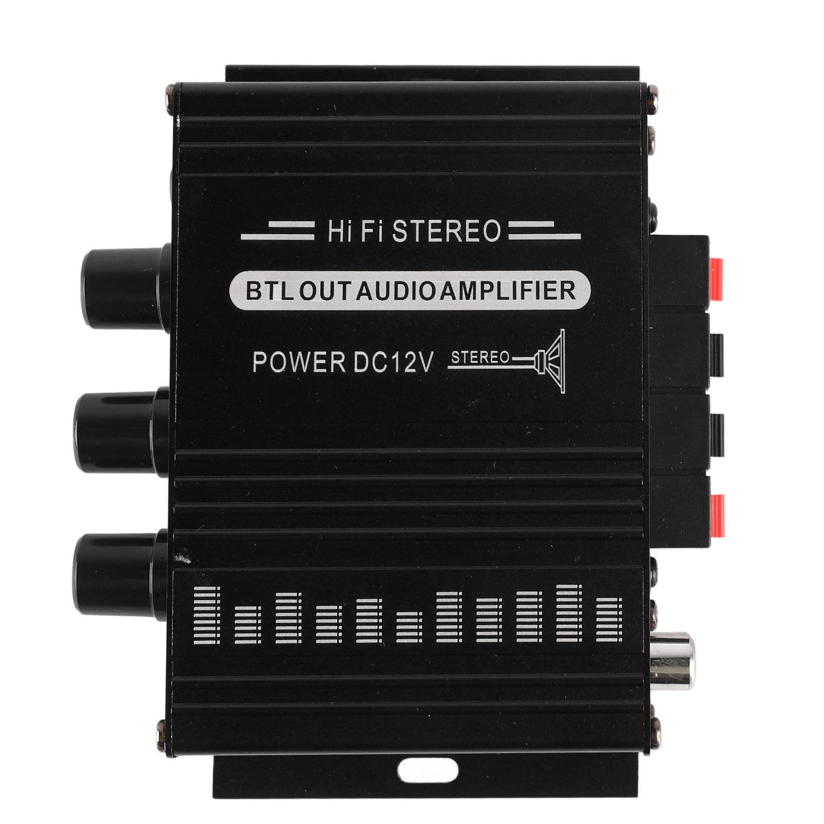 Stereo-Verstärker, 12 V, tragbar, klarer Klang, Mini-Verstärker für Auto, Motorrad, Zuhause, AK270