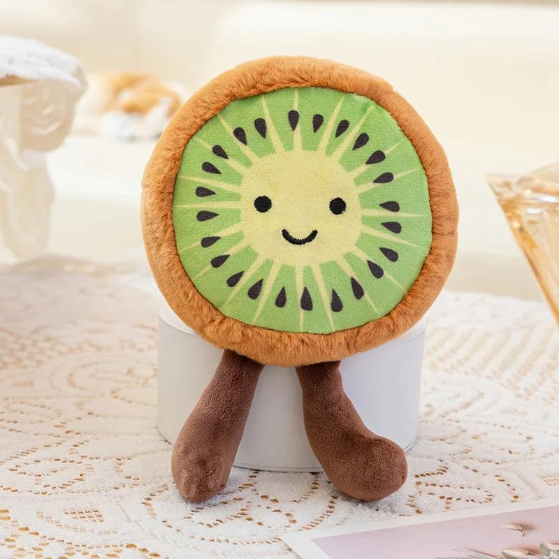 10 Stil Mini Obst Plüschtiere Wassermelone Orange Apfel Durian Banane Erdbeere Spielzeug Lebhaft Niedlich Cartoon Obst Kawaii Dekoration 12-19 cm