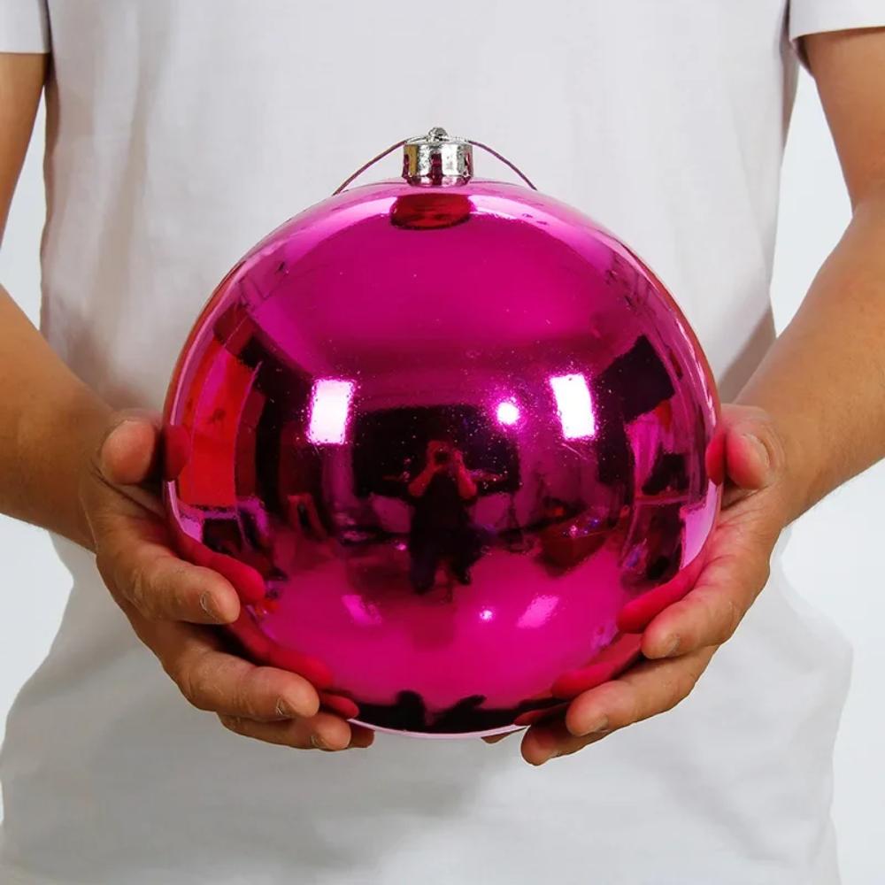 12/15/20CM Riesenkugel für Weihnachten 6 Farben Weihnachtsbaumkugeln Große Weihnachten Dekokugel Schaufenster 20cm rose rot