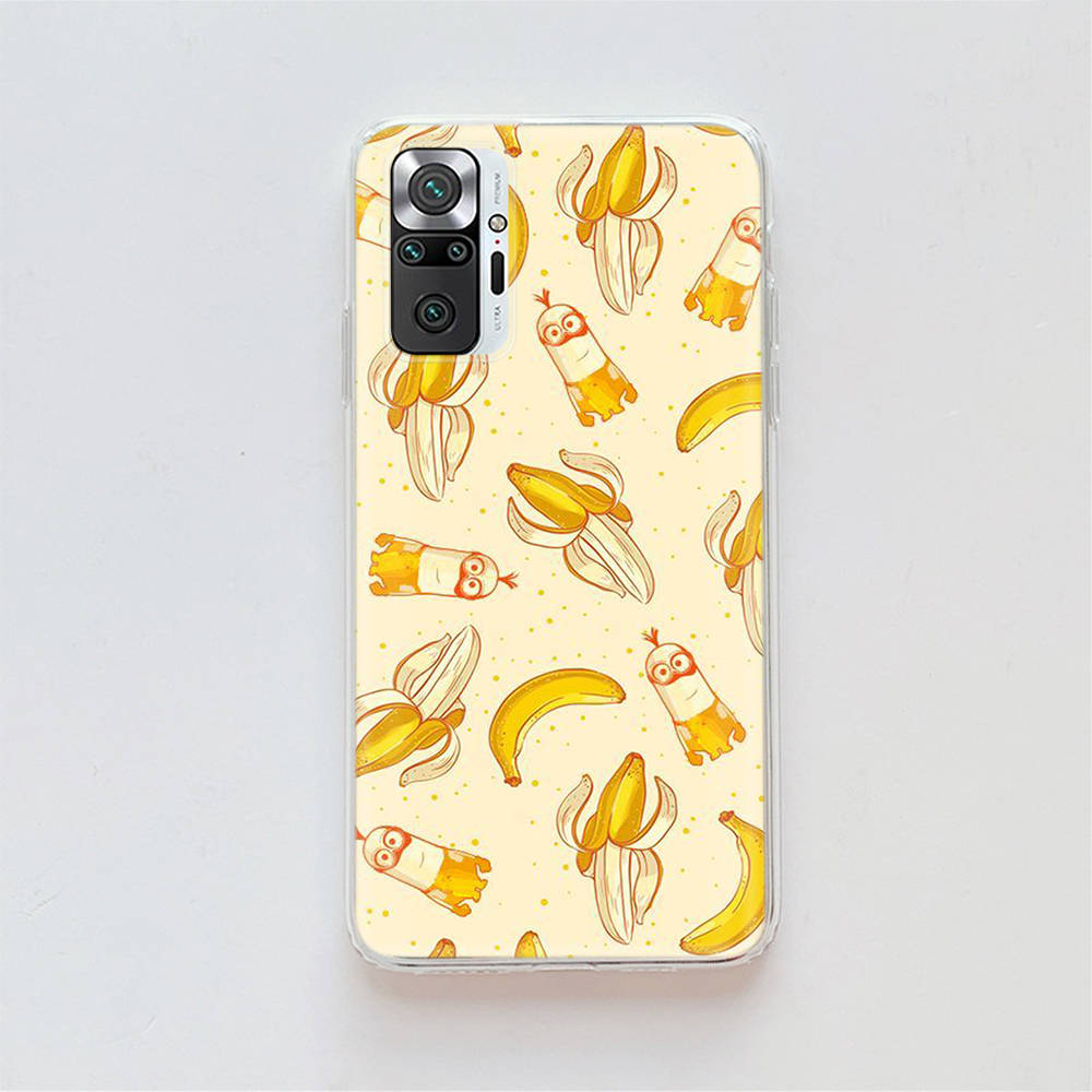 Transparente Hülle für Samsung A04 A14 A23 A34 A54 M23 M33 M52 M53 Realme Narzo 50 50I 50a Prime C35 C55 C30S 10 9 Pro M-75 Lustige Minions Infinix Hot 30 jasmin