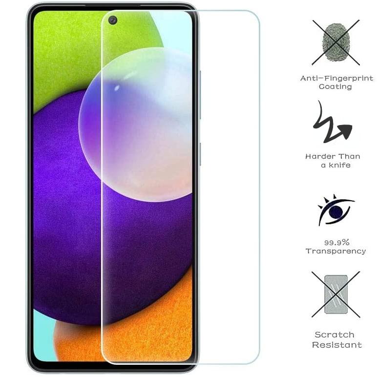Gehärtetes Glas für Samsung Galaxy A50 A70 A51 A71 A30 A20 A10 M21 M31 Displayschutzfolie für Samsung A52 A72 A20E A12 A02 Schutzglas-Abdeckungsfolie Samsung Galaxy M21 2021 reinfarbig