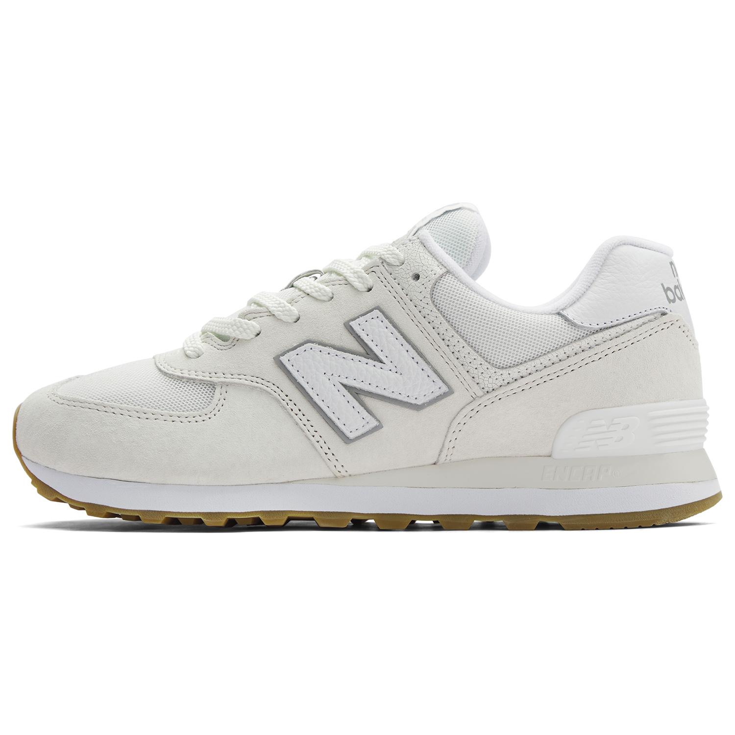 New Balance 574 Sea Salt Concrete Gum Unisex Sneaker Weiß U574RAD 37