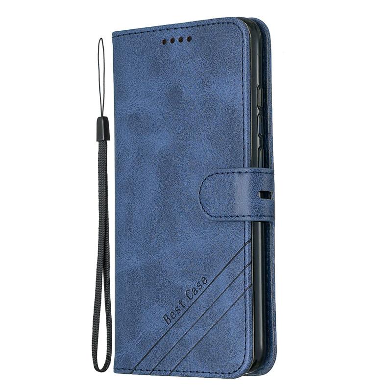 sFür Samsung Galaxy A71 Hülle Leder Flip Case auf Für Coque Samsung A71 A 71 Handyhülle Abdeckung Luxus Magnetische Brieftasche Abdeckung Etui For Samsung A71 blau