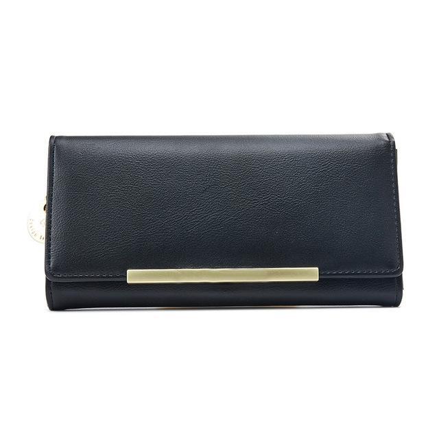 Damen-Geldbörsen, Leder, Luxus-Geldbörse, viele Abteilungen, Damen-Geldbörsen, Kartenhalter, Geldbörse, weibliche Geldbörsen, lange Clutch, Carteras schwarz