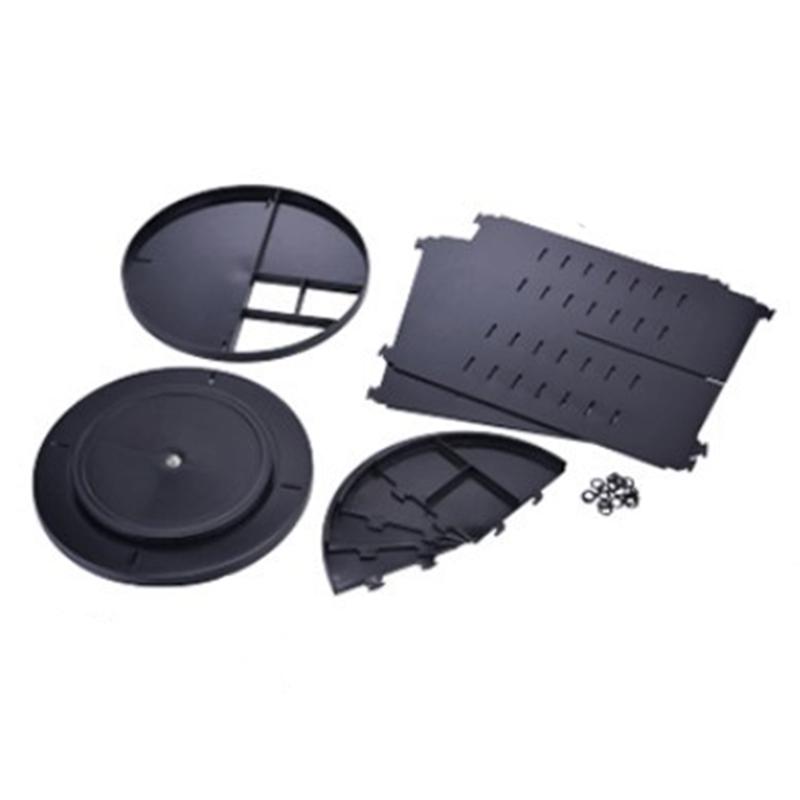 Drehbarer Kosmetik-Organizer 360 Grad Make-up-Display Kosmetik-Drehständer für Lippenstift Schwarz schwarz