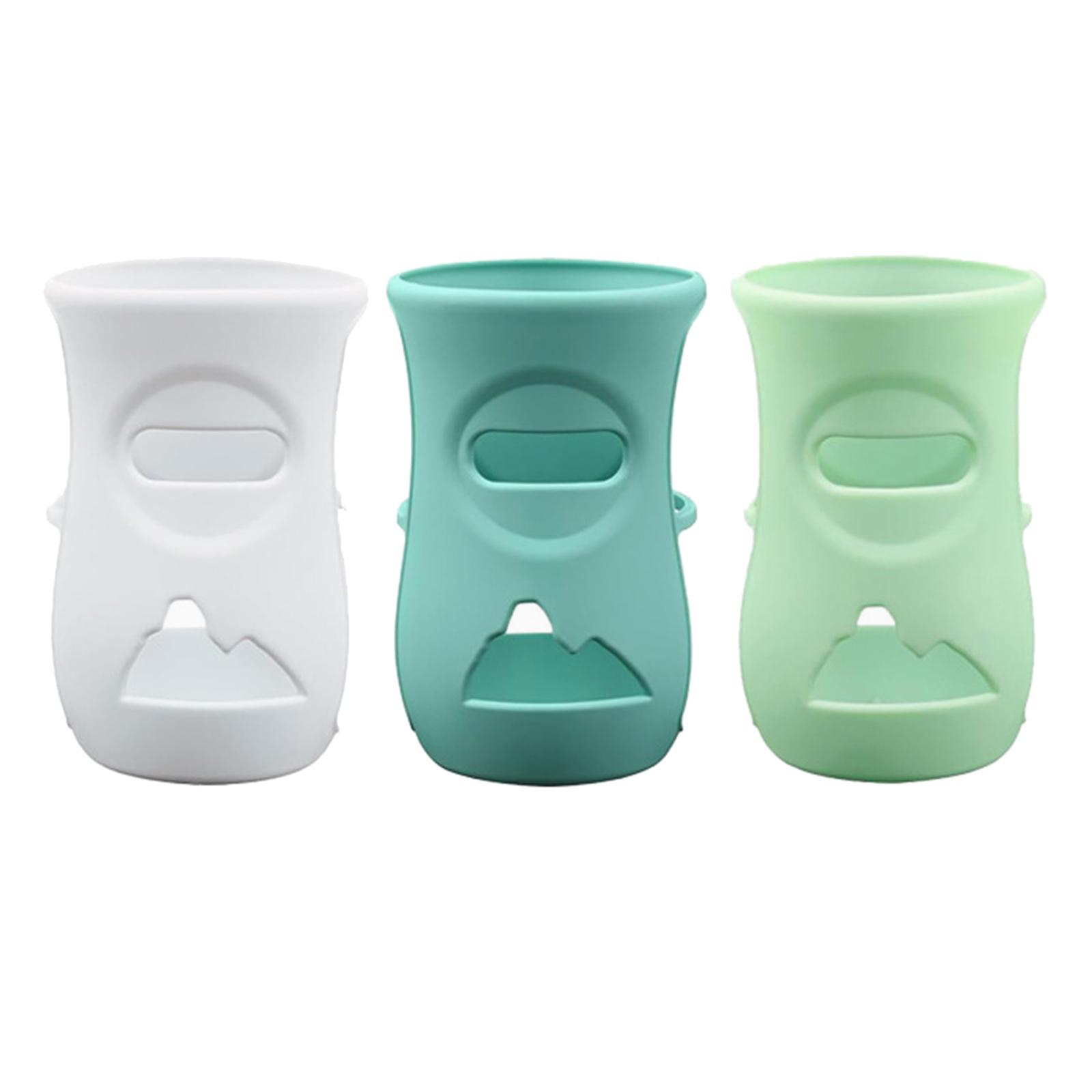 1 Stück/3 Stück Silikon-Babyflaschenhüllen für Avent 120 ml/240 ml Glas-Babyflaschen, Bruchschutz-Schutzhüllen 240ML