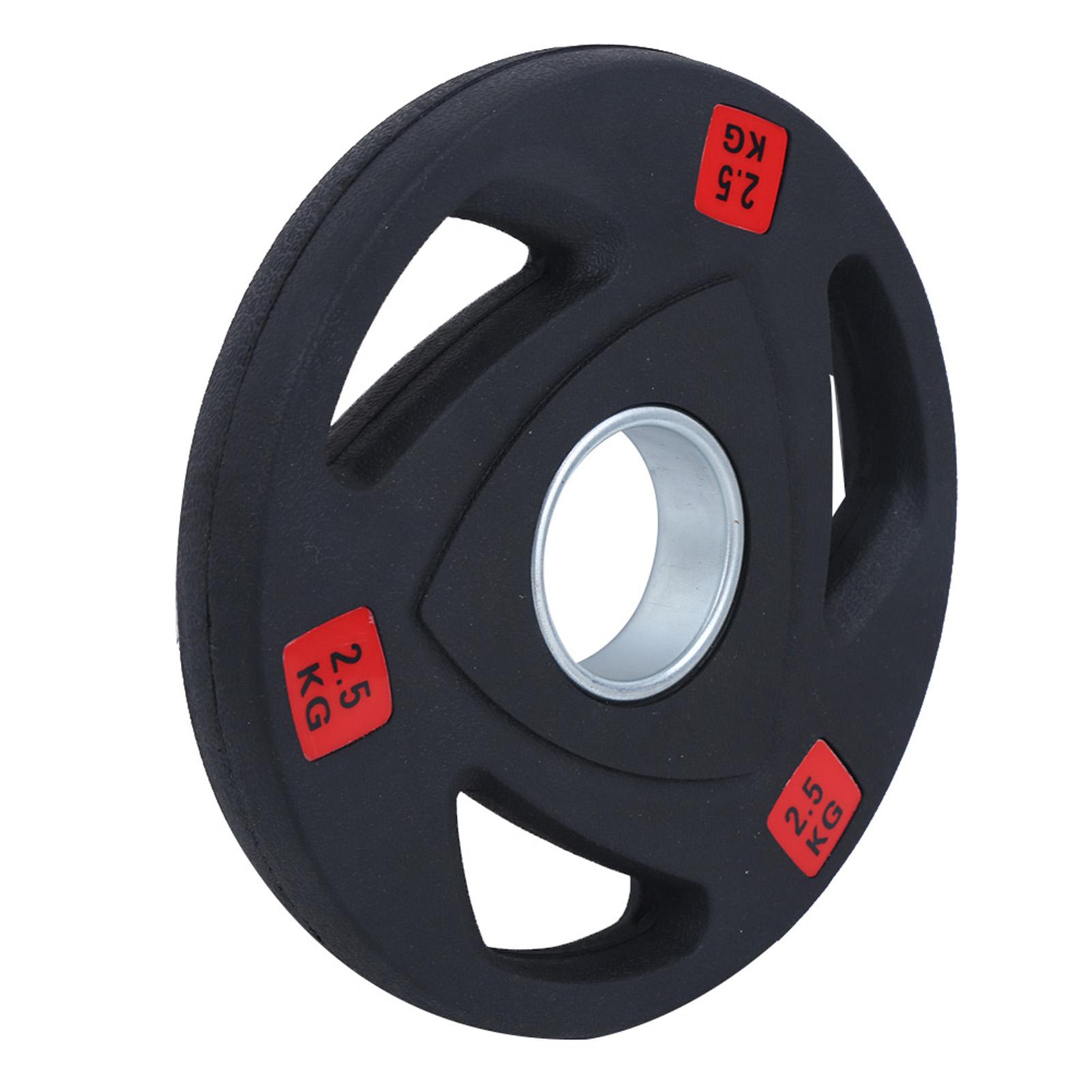 Fitnessstudio Drei Löcher Hand Langhantelscheibe Große Löcher Heimisches Gewichtheben Fitnessgerät 2,5 kg