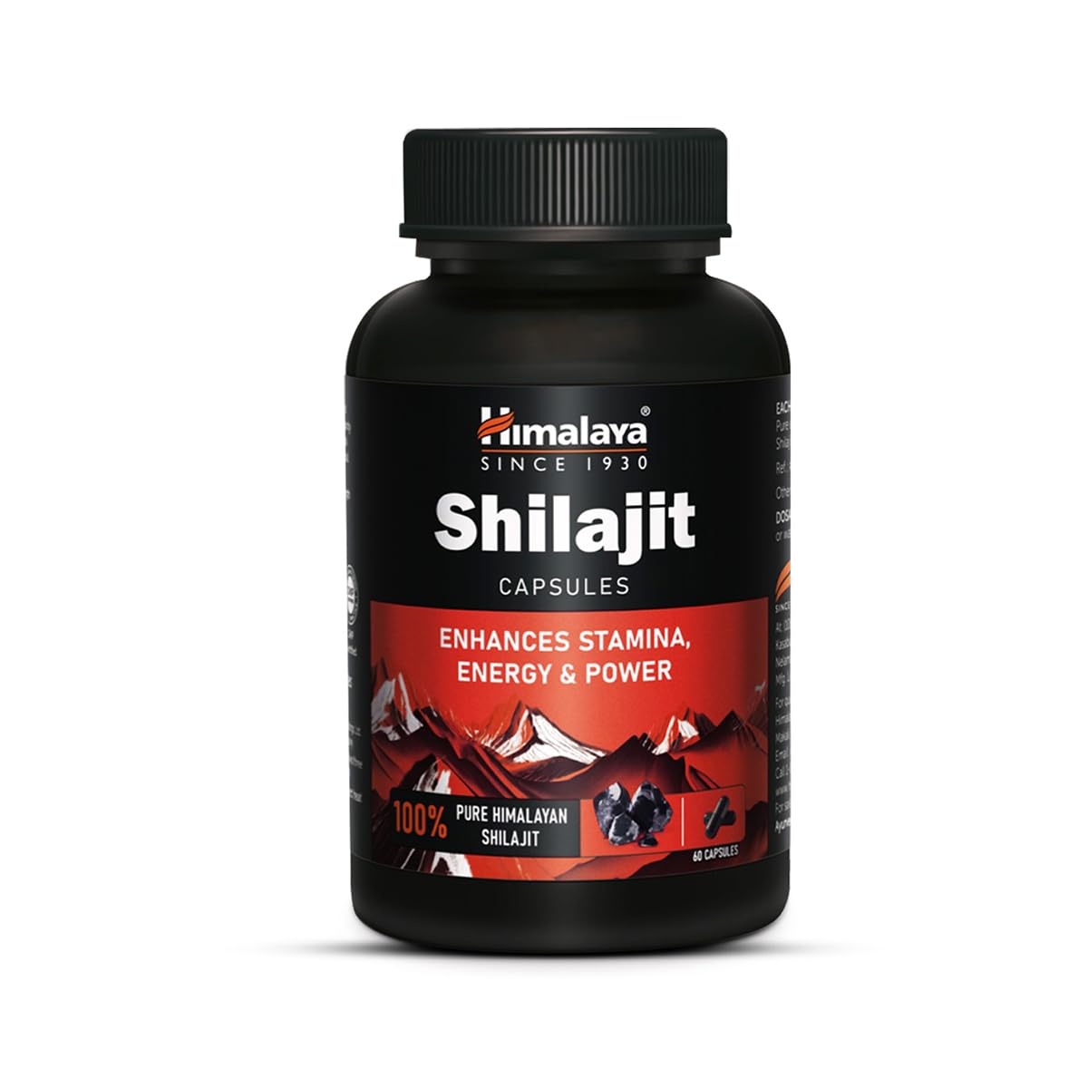 Himalaya Shilajit Kapseln 60 Stück Für Energie Kraft Ausdauer Steigerung Und Gesunde Testosteron Unterstützung Für Männer Und Frauen Tägliches Wohlbefinden