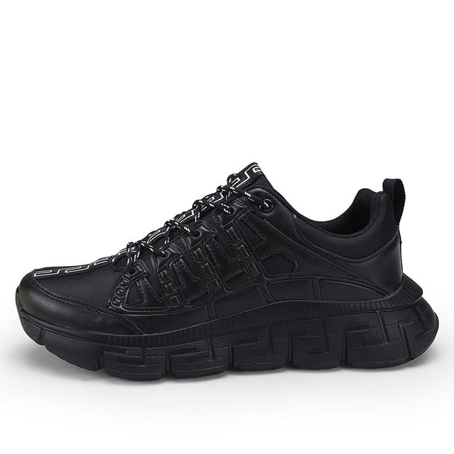 Neue Weiße Herren-Sneaker Hochwertige Schuhe für Herren Mesh Atmungsaktiv Sommer Lässig Walking-Sneaker Tenis 39 schwarz