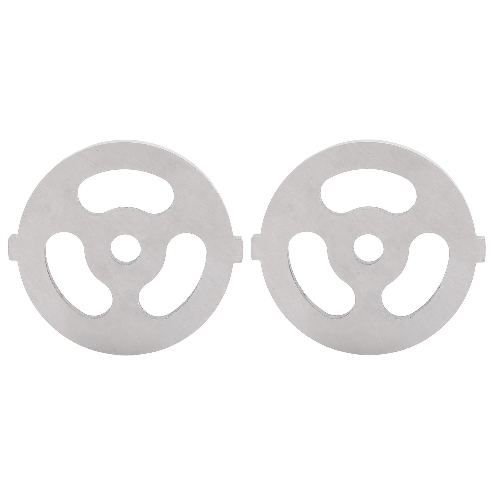2 Stück Fleischwolfklingen, Schneidplatte aus Edelstahl 304, 7 mm/0,3 Zoll ID für Fleischwolf Typ 5#/B(3