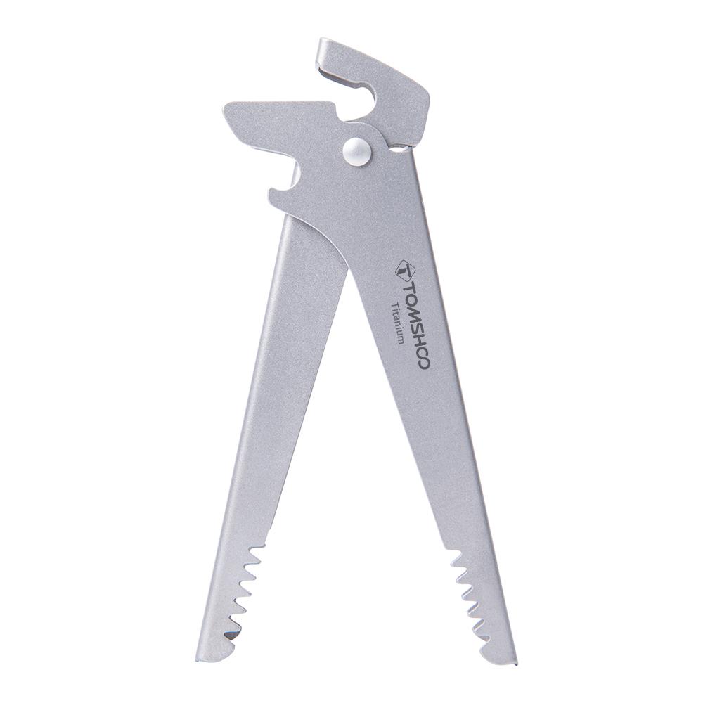 Titan-Topf-Clip, multifunktionaler Küchenutensilien-Clip, hitzebeständiger Topfhalter, rutschfester Topf silber