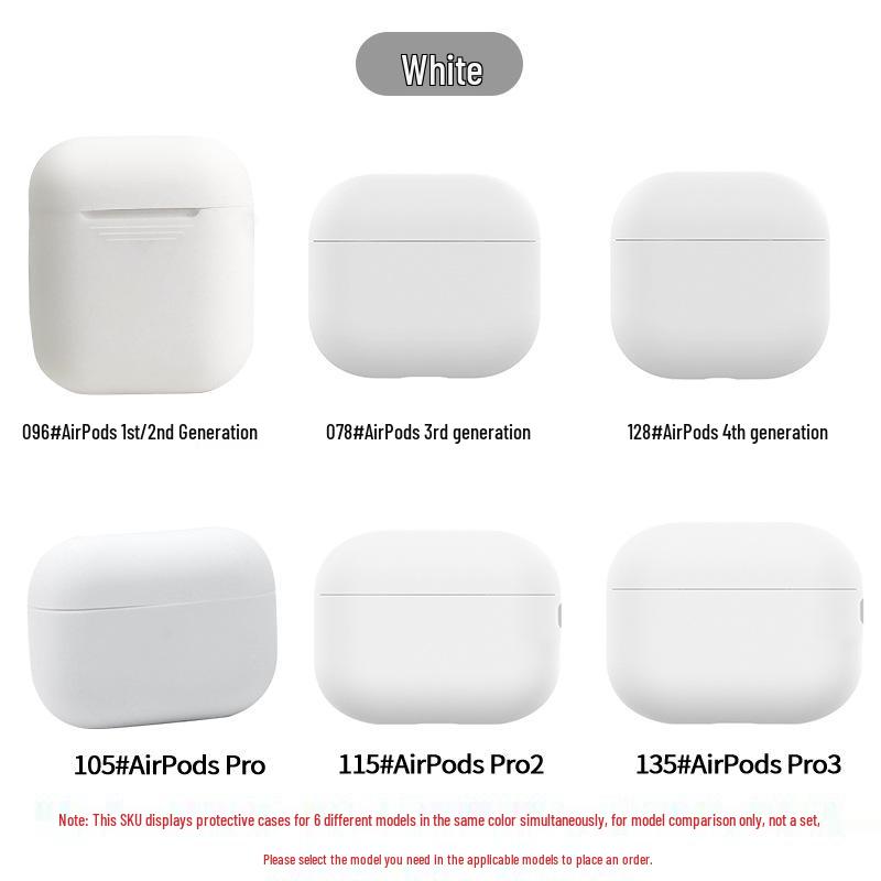 Schutzhülle für AirPods 4. Generation - Bluetooth-Kopfhörerhülle AirPods 2 weiß