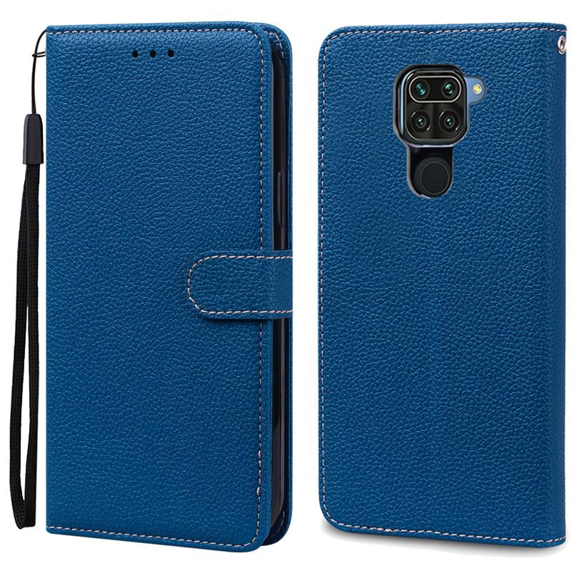 Für Redmi Note 9 Hülle Weiche TPU Leder Brieftasche Handyhülle Für Xiaomi Redmi Note 9 Note9 Hülle Flip Fundas Für Redmi Note 9 Hülle For Redmi Note 9 navy blau