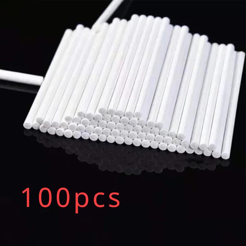 20/80/100 Stücke Kunststoff Lutscherstäbchen Sicher Weiß Kuchen Sucker Sticks Für Schokolade Zucker Süßigkeiten Lollypop DIY Form backformen Werkzeug
