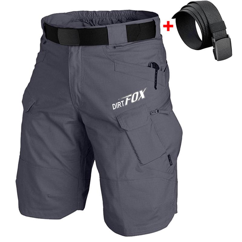 DIRTFOX Radsport Team Shorts Mtb Downhill Hosen Atmungsaktiv Herren Shorts Fahrradbekleidung Rennrad Mountainbike Motocross Cargo Hosen L (68-78KG)