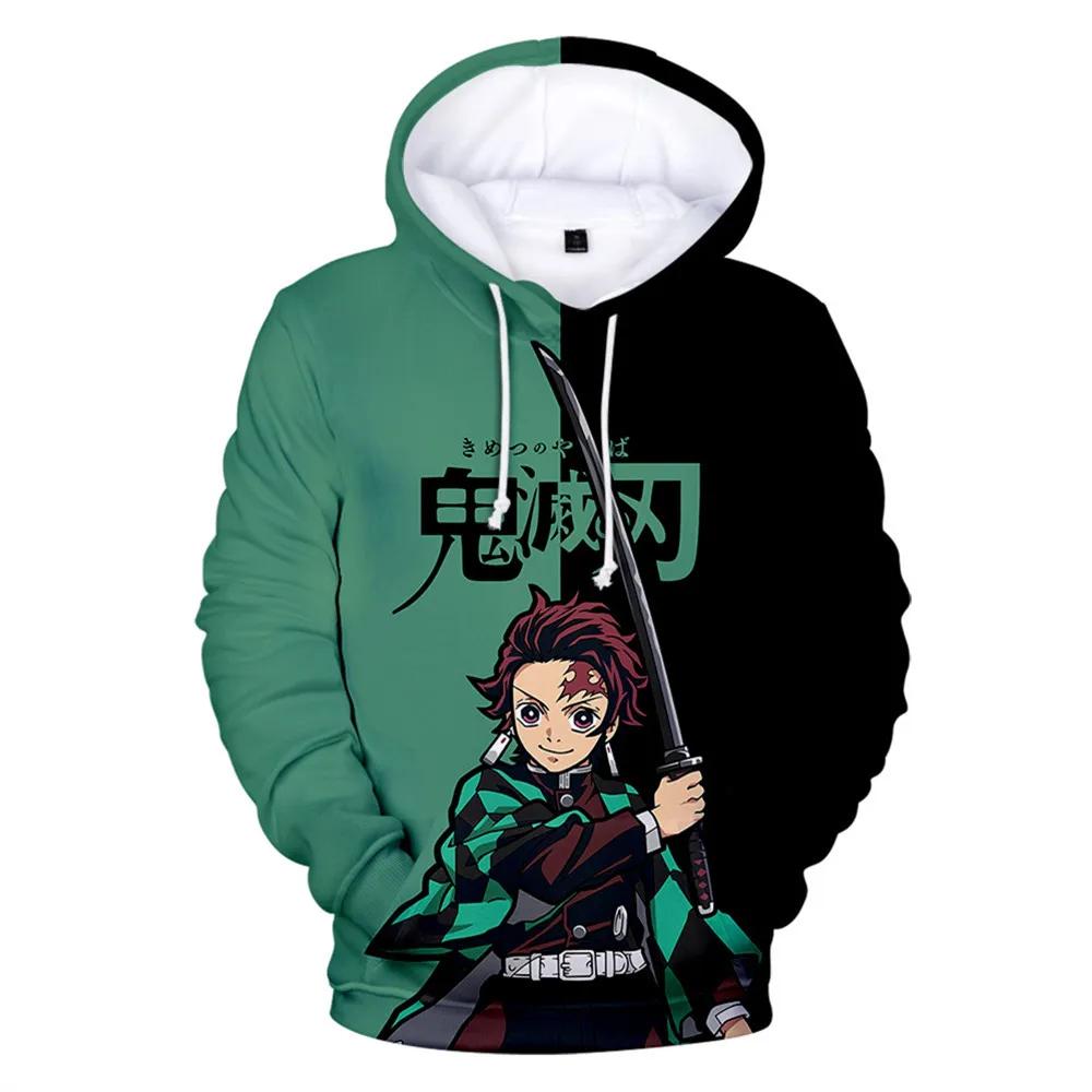 Hoodies für Kinder Kawalii Cartoon Hoodie Demon Slayer Print Mode Herbst Outdoor Kleidung Kinder Mädchen Sweatshirts Tops 140
