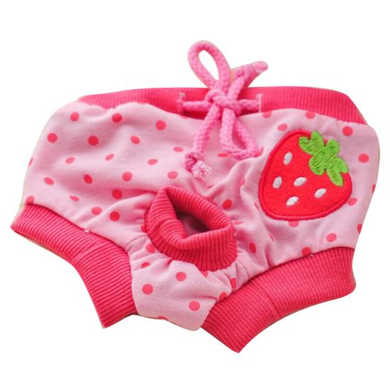 Puntos Windelhose für Haustiere, Hündin, Welpe, Menstruation, physiologische Hygiene, kurzes Höschen M rose rot