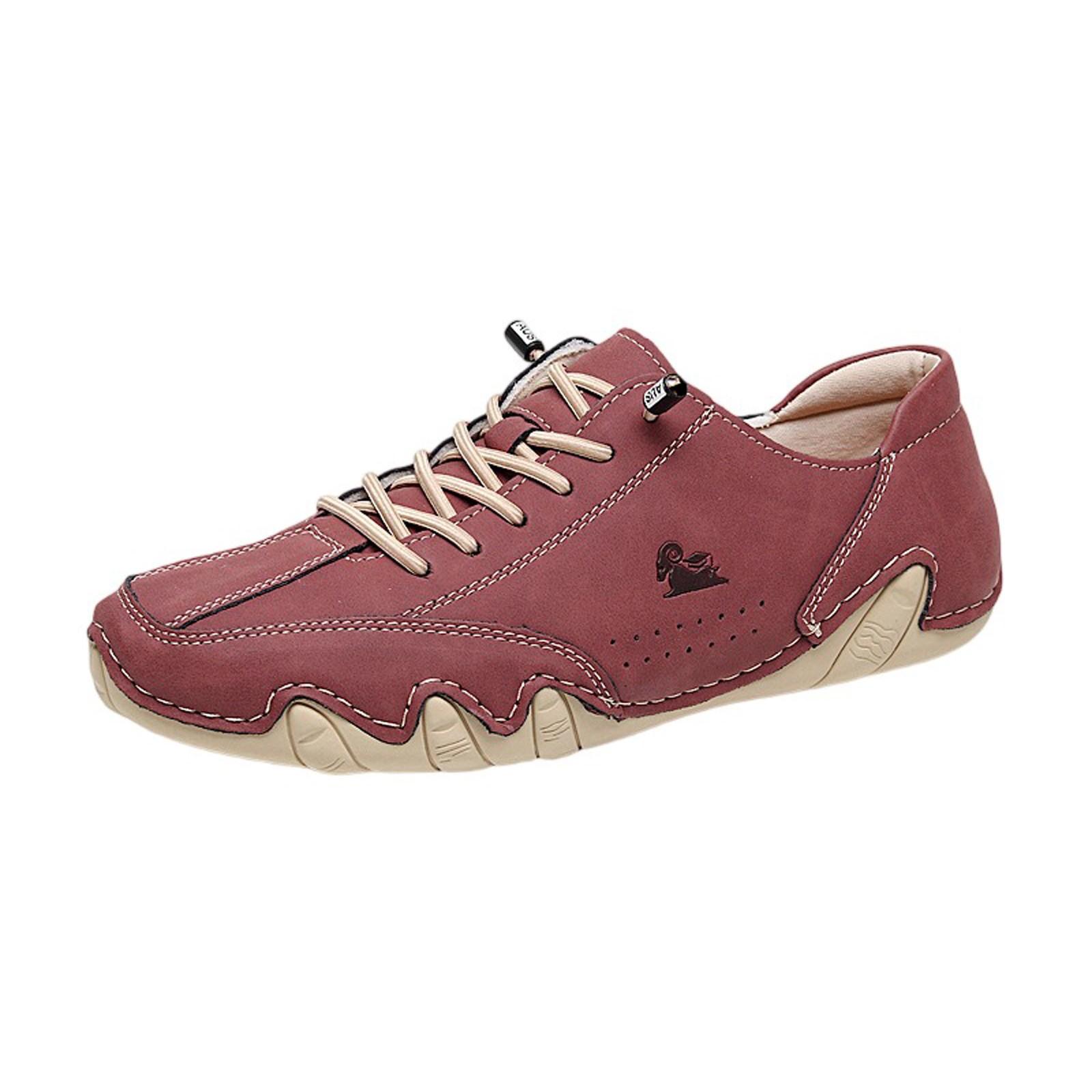 Barfußschuhe Herren Damen Leder Hohe Barfußschuhe Cowboy Italienische Wandertrainer Barfußschuhe Zehenschuhe Unisex 43 weinrot