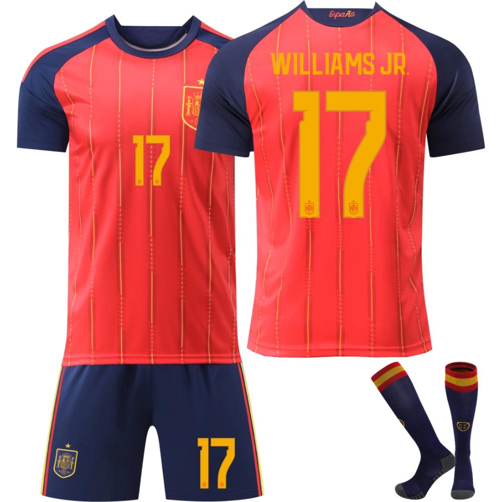 2026 FIFA Fussball-Weltmeisterschaft Spanien Fußballtrikot für Kinder und Erwachsene WILLIAMS JR #17 XXXL