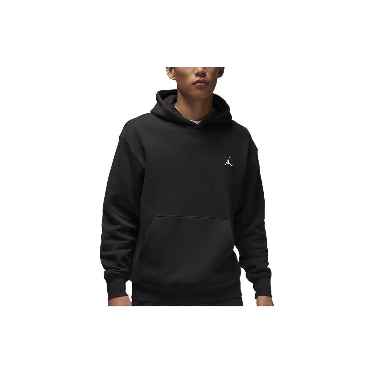 Jordan Air Jordan Essential Fleece Pullover Hoodie (Asiatische Größen) Schwarze Herren Streetwear DQ7467-010 M