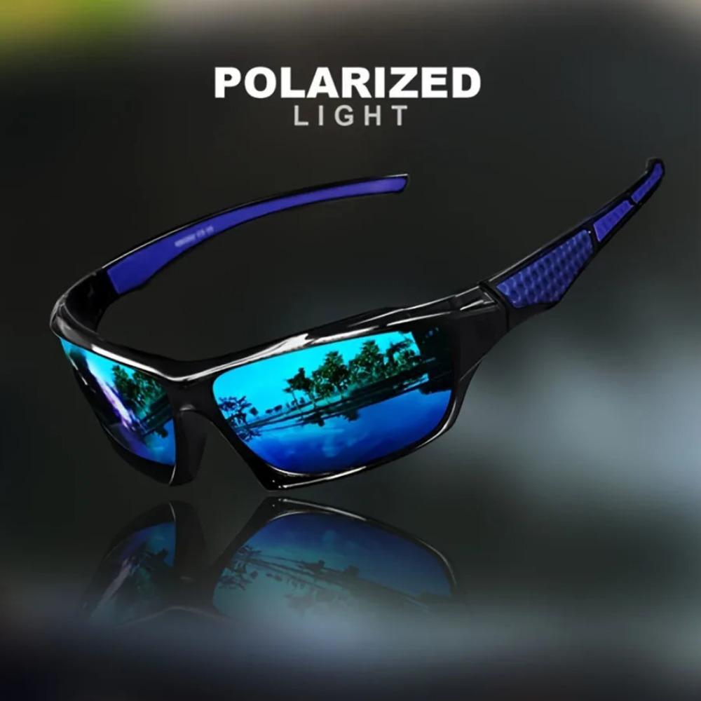 HD Objektiv Polarisierte Radfahren Sonnenbrille UV400 Outdoor Sport Goggle UV Beständig Radfahren Glas blau