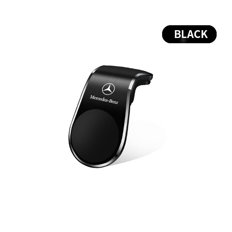 Auto Magnetisches L-förmiges AMG Emblem Auto Spezifische GPS Handyhalterung Autozubehör Für Mercedes Benz AMG W212 W205 W246 W177 W176 W213 GLC GLE GLS ML Willkommen benz schwarz