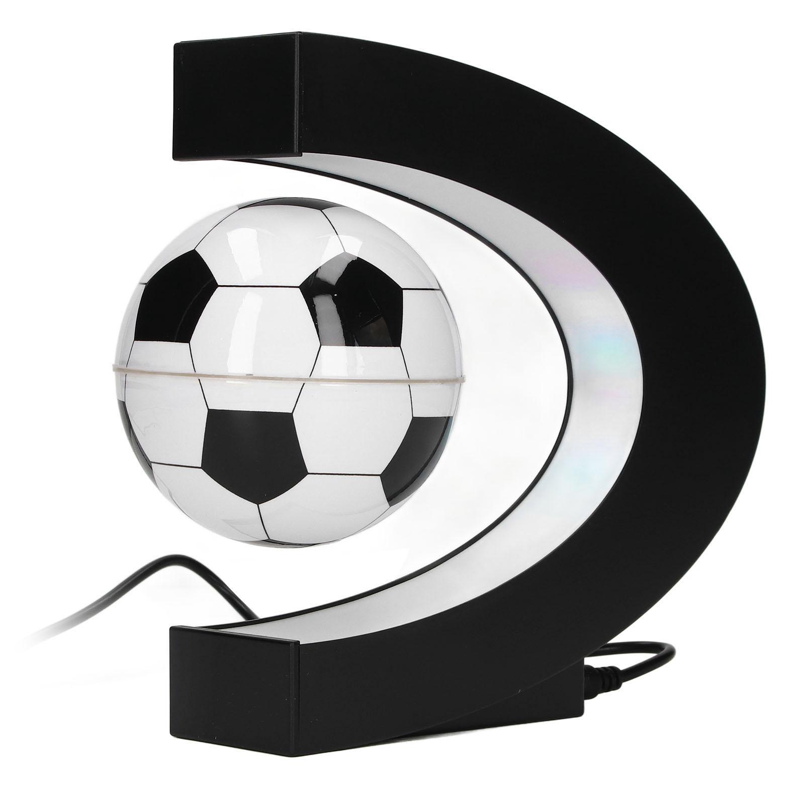 Magnetische Levitation Fußball mit C-förmiger Basis für Kinder Magnetischer Schwebezustand Reibungsarmer schwebender Fußball EU PLUG