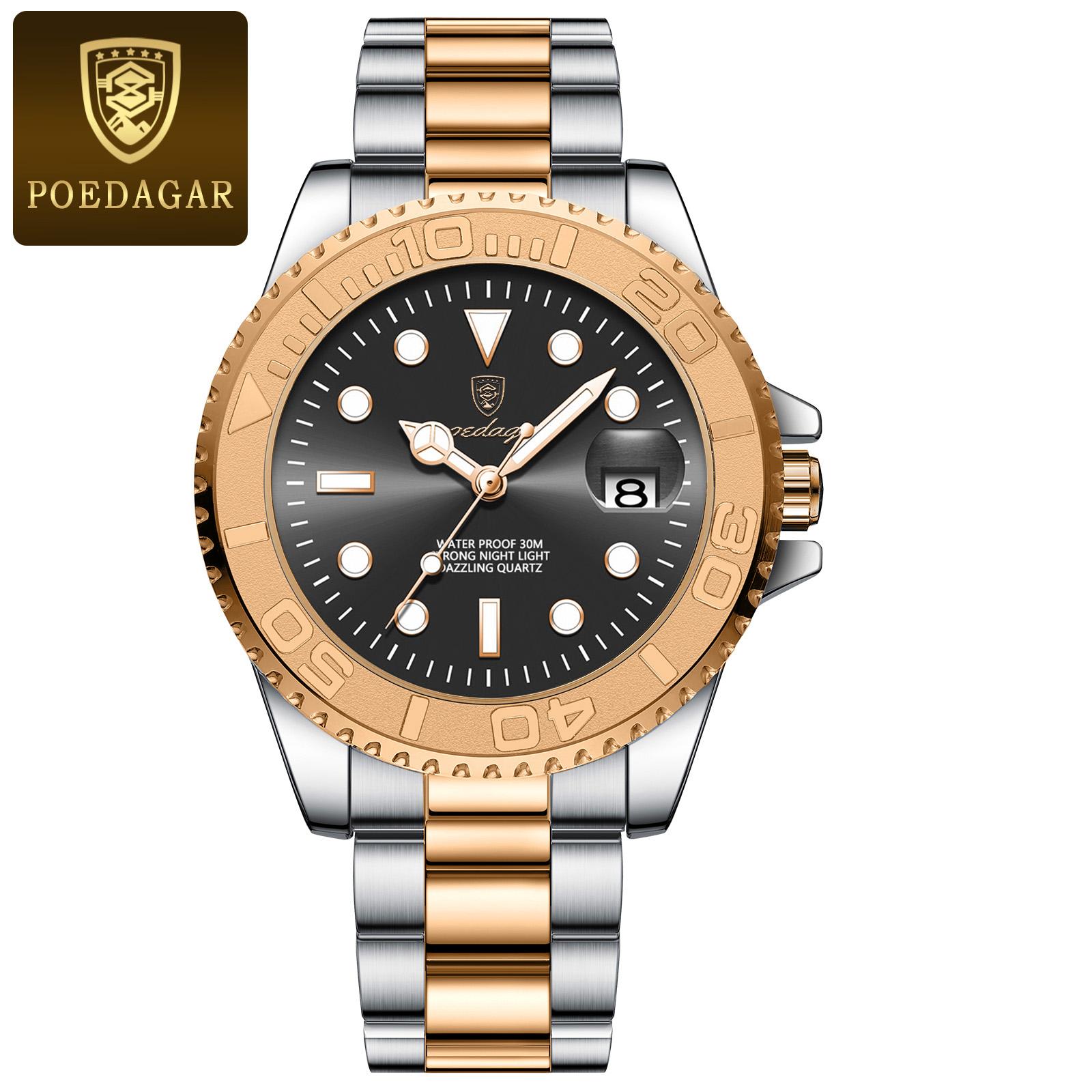 Neue Luxus-Herrenuhr mit hoher Qualität, wasserdicht, leuchtend, Chronograph, Datum, Herrenuhr, Edelstahl, Quarz, Herrenuhren