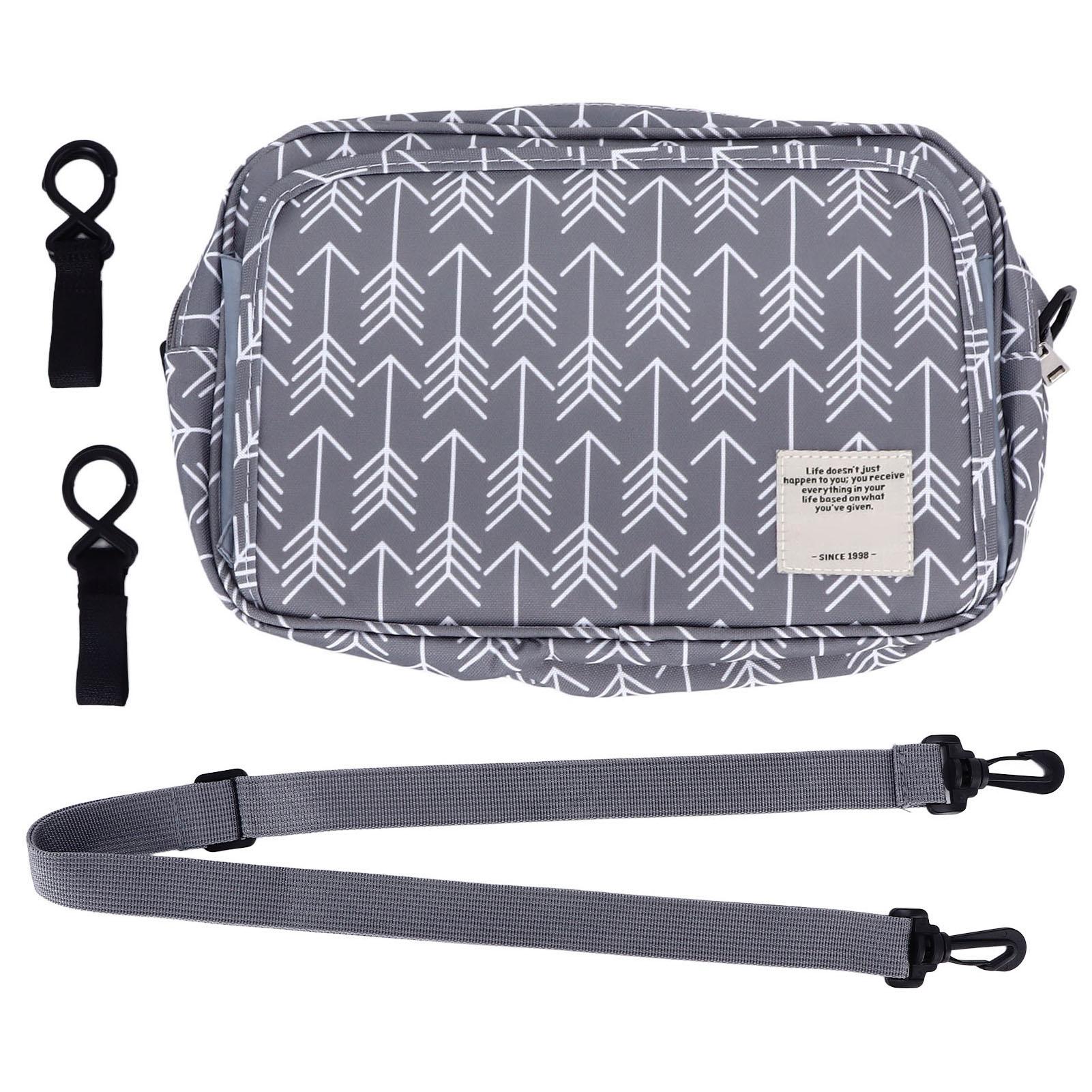 Baby Kinderwagen Tasche Große Kapazität Mehrfach-Taschen-Design Tragbar Praktische Kinderwagen Seitenaufbewahrungstasche