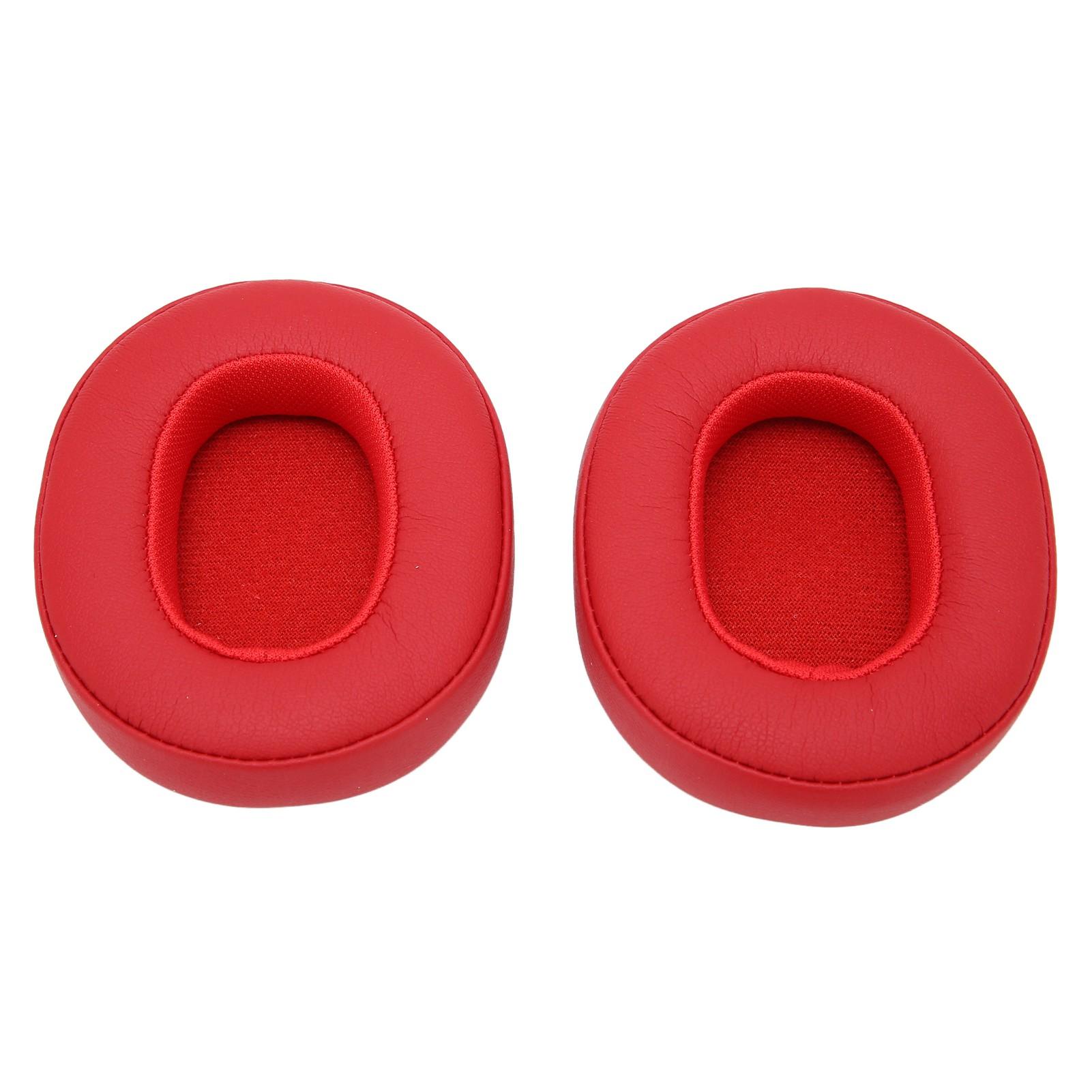 Protein-Leder-Ersatz-Ohrpolster für Skullcandy Crusher 3.0 Wireless Hesh3 Ohrpolster-Reparatur rot