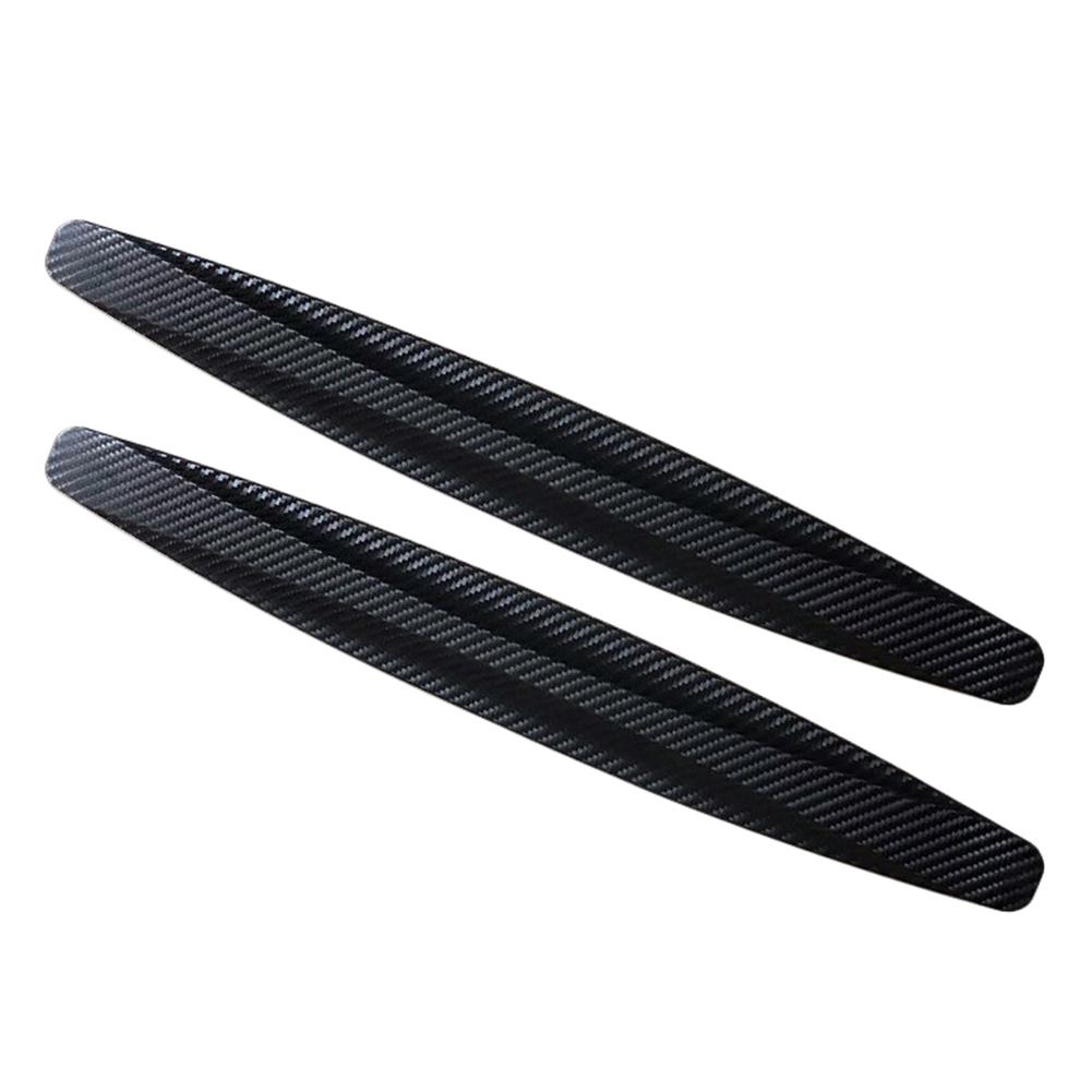 NO.NUM Carbon Fiber Texture Car SUV Bumper Edge Guard Strip Anti-Rub Protector Car Door Sticker schwarz