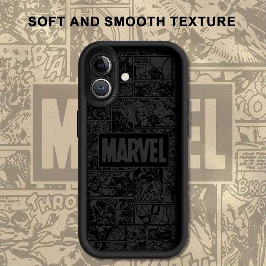 Marvel Spiderman Ironman Coole Handyhülle für iPhone 18 13 12 11 Pro Max 15 16 14 Plus XR 17 Air 16e XS Max Weiche Hülle iPhone 16 Plus