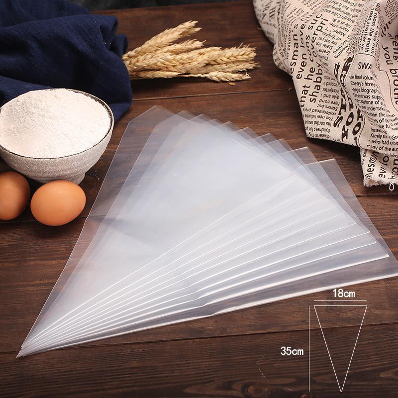 100 Stück Spritzbeutel Babynahrung Einweg Melken Öl Nudellinie Bohne Haushalt Backen Keks Kuchen Werkzeug 100Pcs