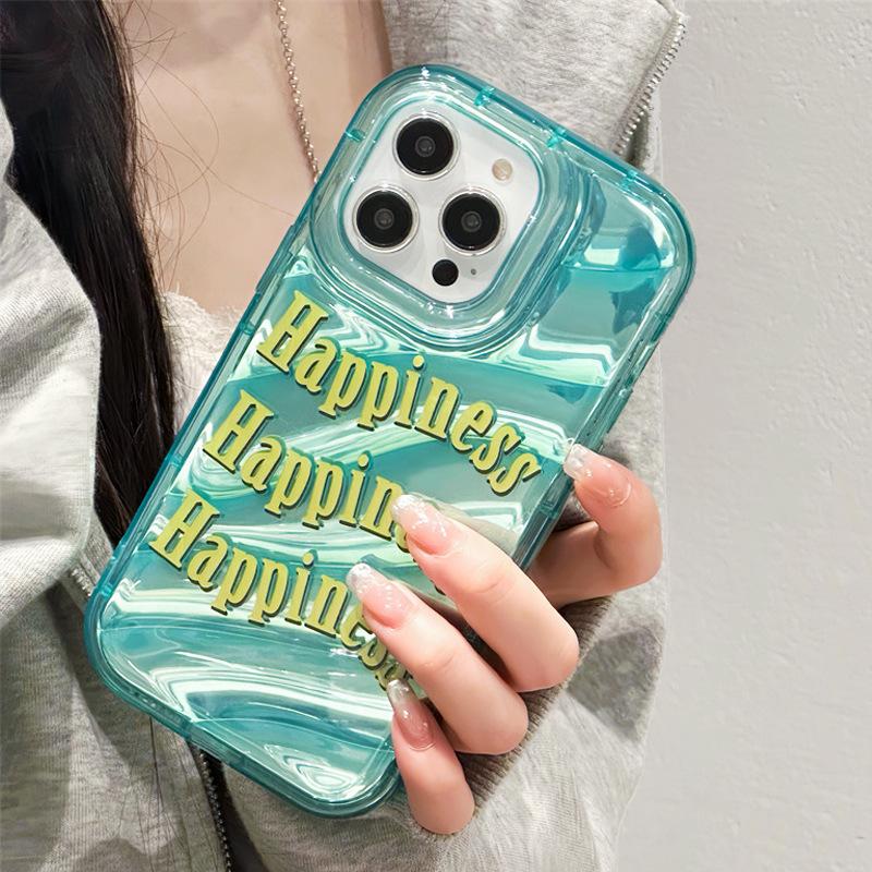 Modische Buchstaben Handyhülle für iPhone 11 Hülle iPhone 14 15 16 Pro Max 13 12 Pro XS XR 7 8 SE Stoßfest Weich Transparent Laser Abdeckung For iPhone 15Pro Max blue