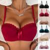 Damen kleiner Push-Up-BH mit Stickerei Schmetterling Bügel Unterwäsche Rutschfest Mode Damen… Mehr XL black