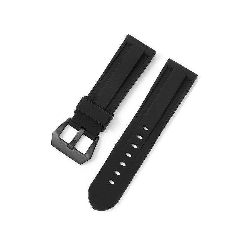 22 24mm 26mm Uhr Strap Ersatz Soft Strap Für Panerai PAM Fat Sea Herren Gummi Strap uhr Zubehör silikon Armband 26mm