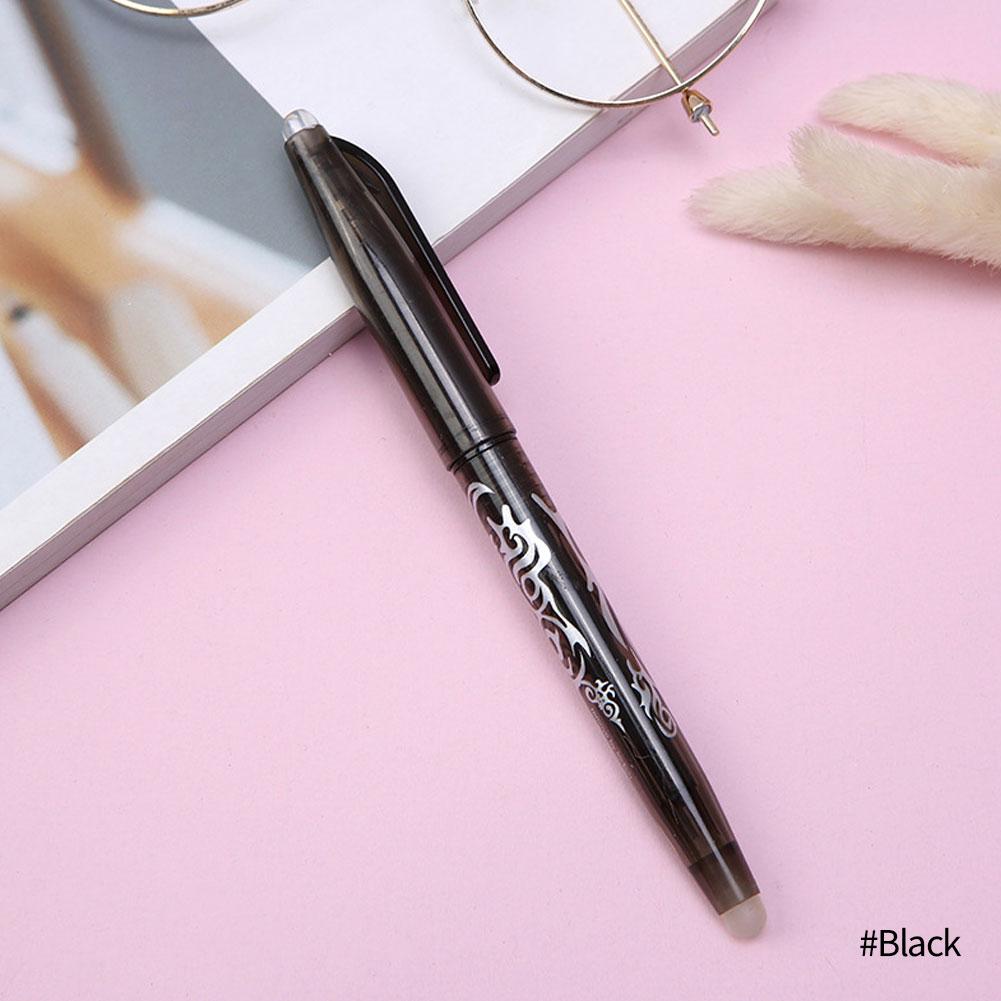 1PC löschbarer Gelstift 0,5 mm bunter Schreibstift für Kinder Schüler Schreibwaren Schüler Schulbedarf schwarz